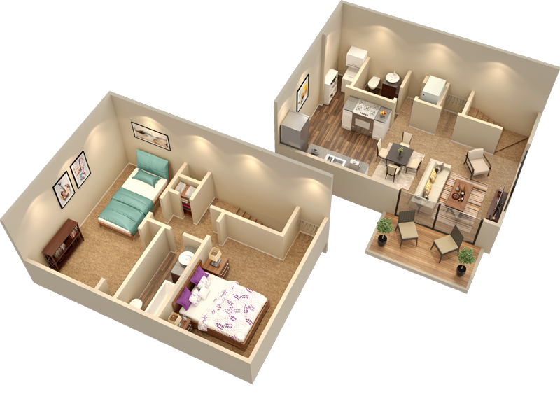 The Standard at 2690 Apartments, Clearwater FL B2-Townhome